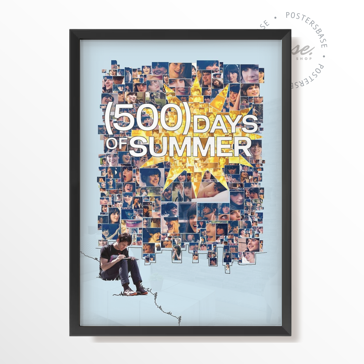 (500) Days of Summer Poster with Black Frame