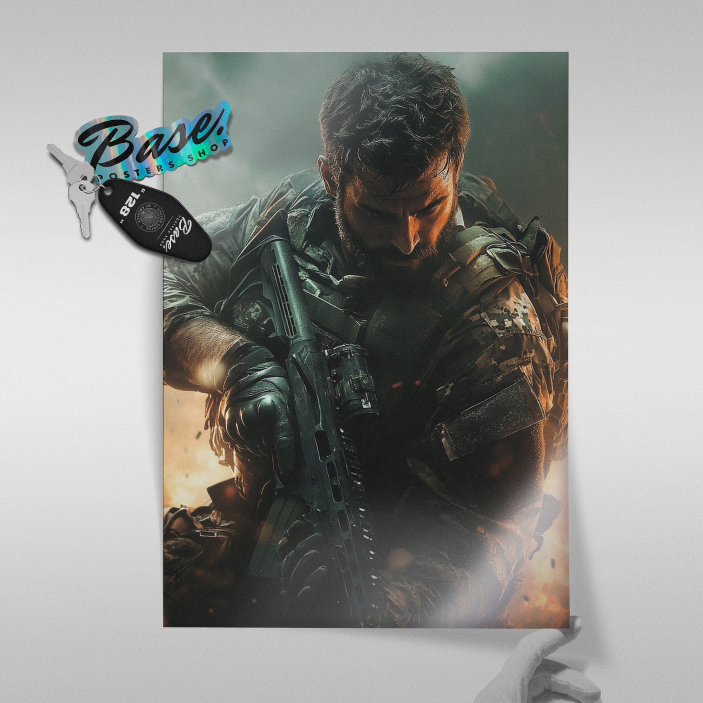 Call Of Duty – Tactical Soldier In Flames