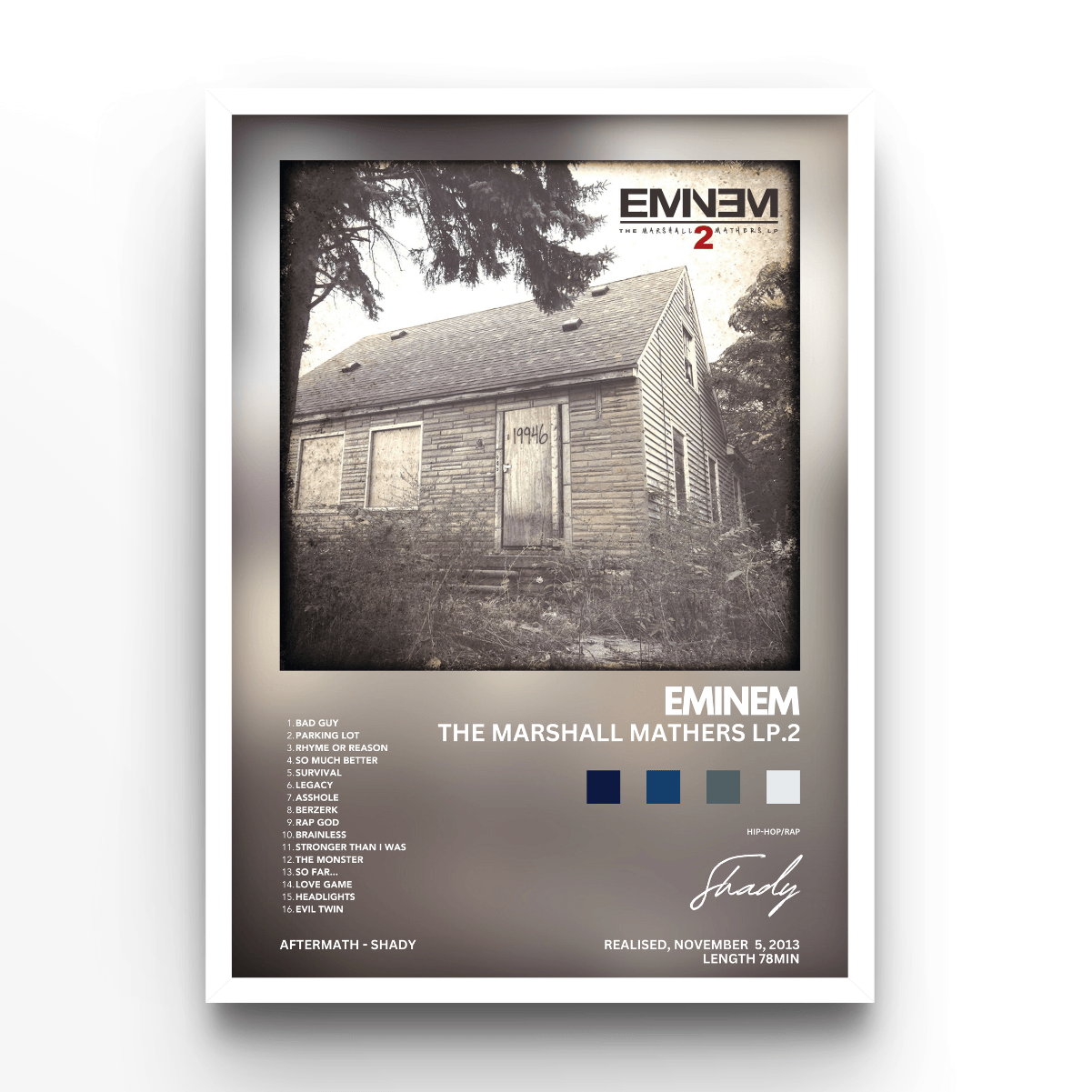 Eminem The Marshall Mathers - A4, A3, A2 Posters Base - Poster Print Shop / Art Prints / PostersBase