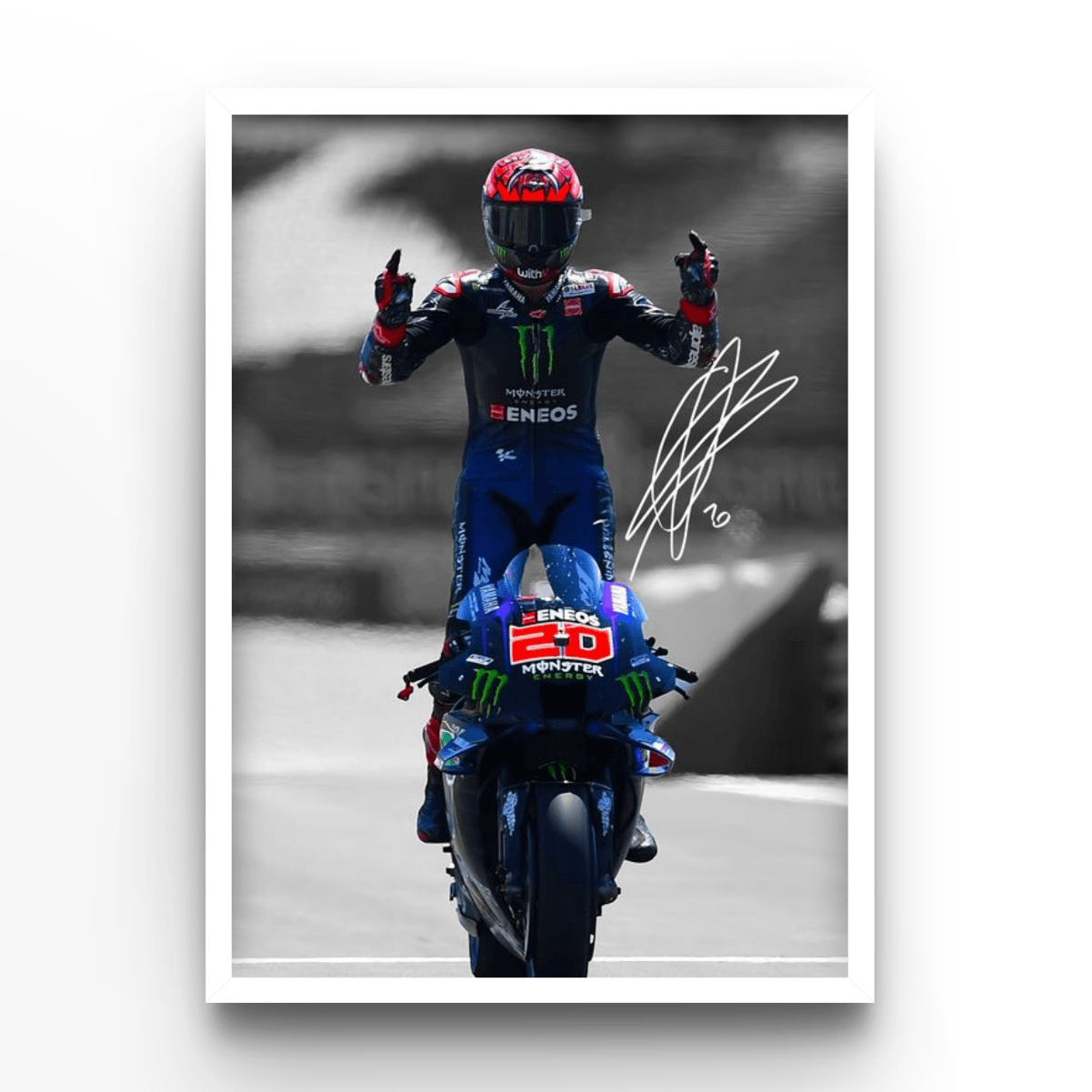 Fabio Quartararo 7 - A4, A3, A2 Posters Base - Poster Print Shop / Art Prints / PostersBase