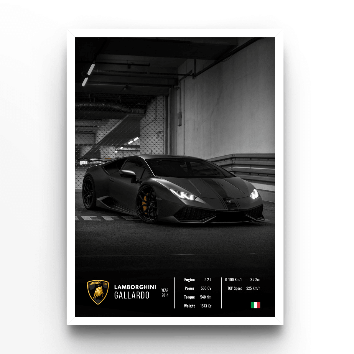 Lamborghini Gallardo Collector - A4, A3, A2 Posters Base - Poster Print Shop / Art Prints / PostersBase