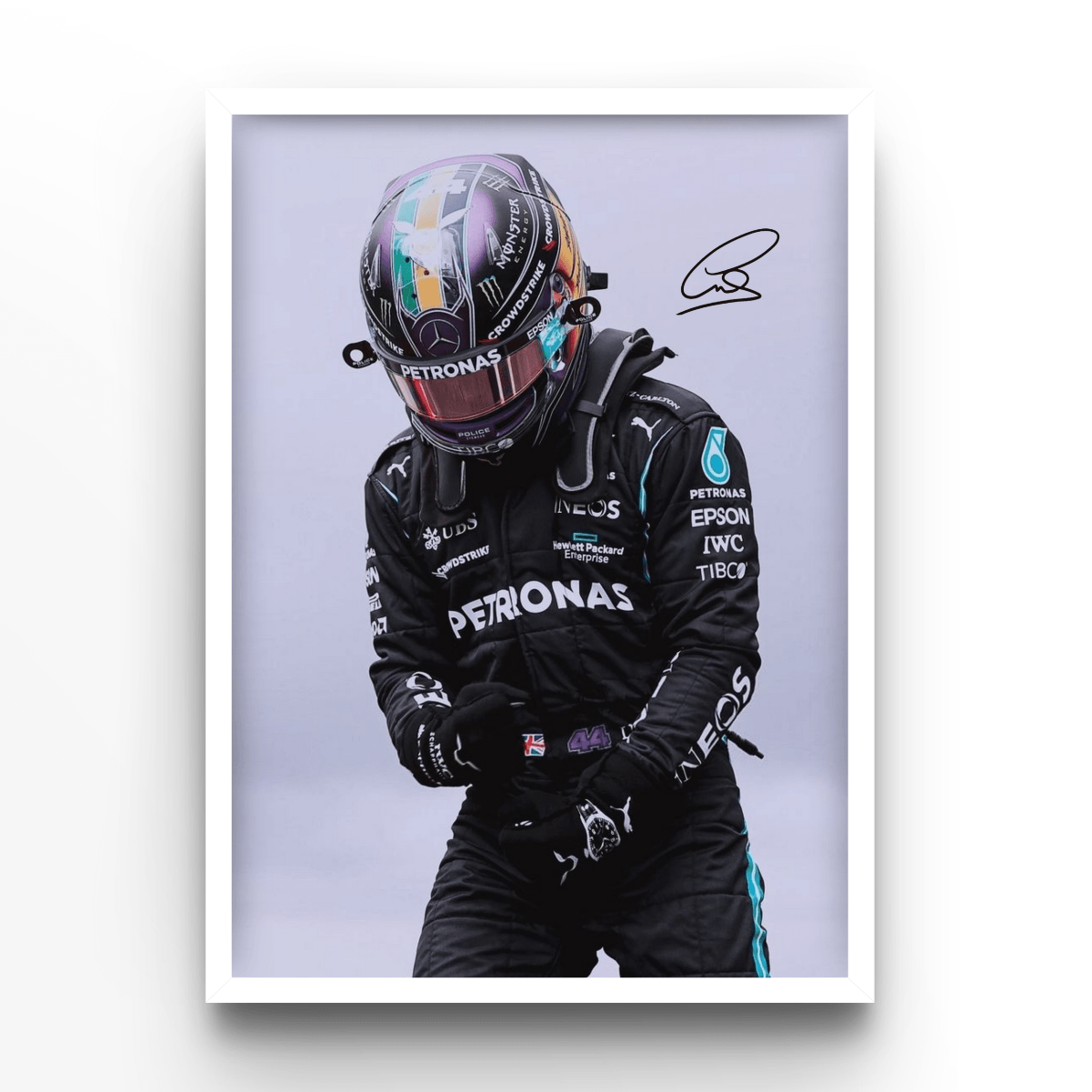 Lewis Hamilton 1 - A4, A3, A2 Posters Base - Poster Print Shop / Art Prints / PostersBase