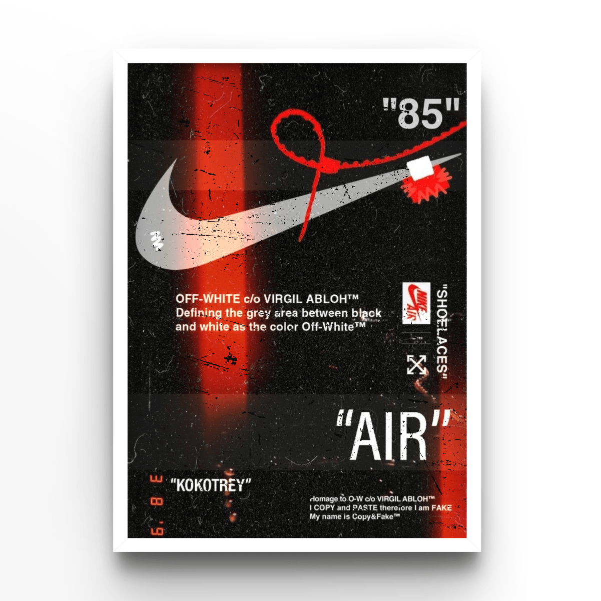 Nike "AIR" - A4, A3, A2 Posters Base - Poster Print Shop / Art Prints / PostersBase