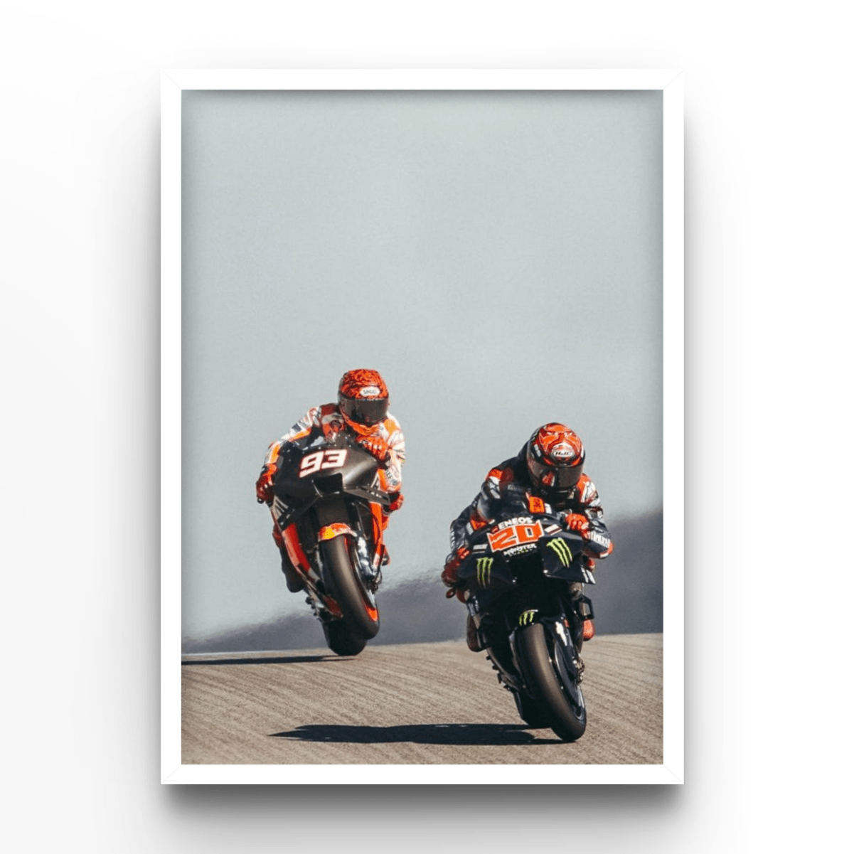 Quartararo VS. Marquez - A4, A3, A2 Posters Base - Poster Print Shop / Art Prints / PostersBase