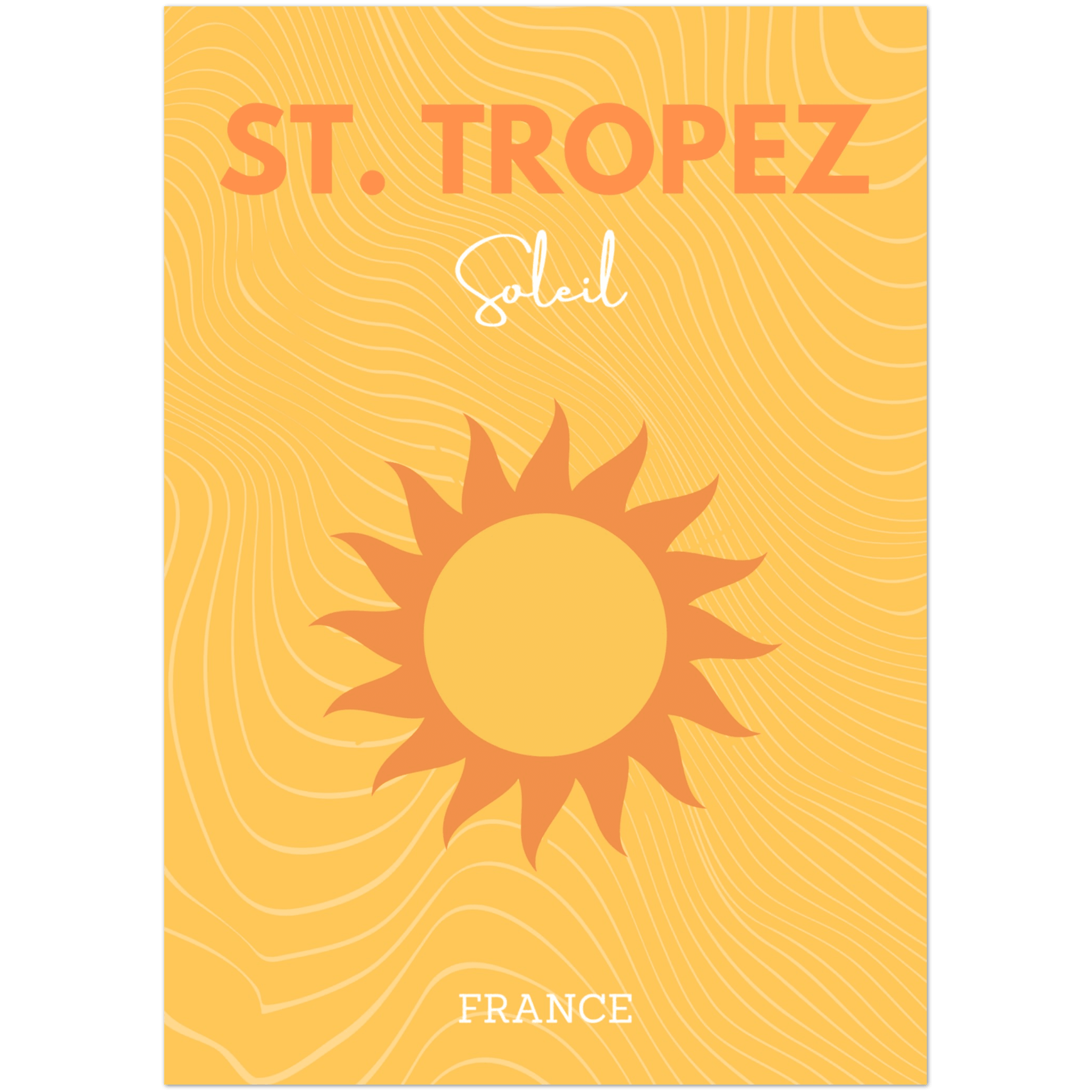 Saint-Tropez - A4, A3, A2 Posters Base - Poster Print Shop / Art Prints / PostersBase