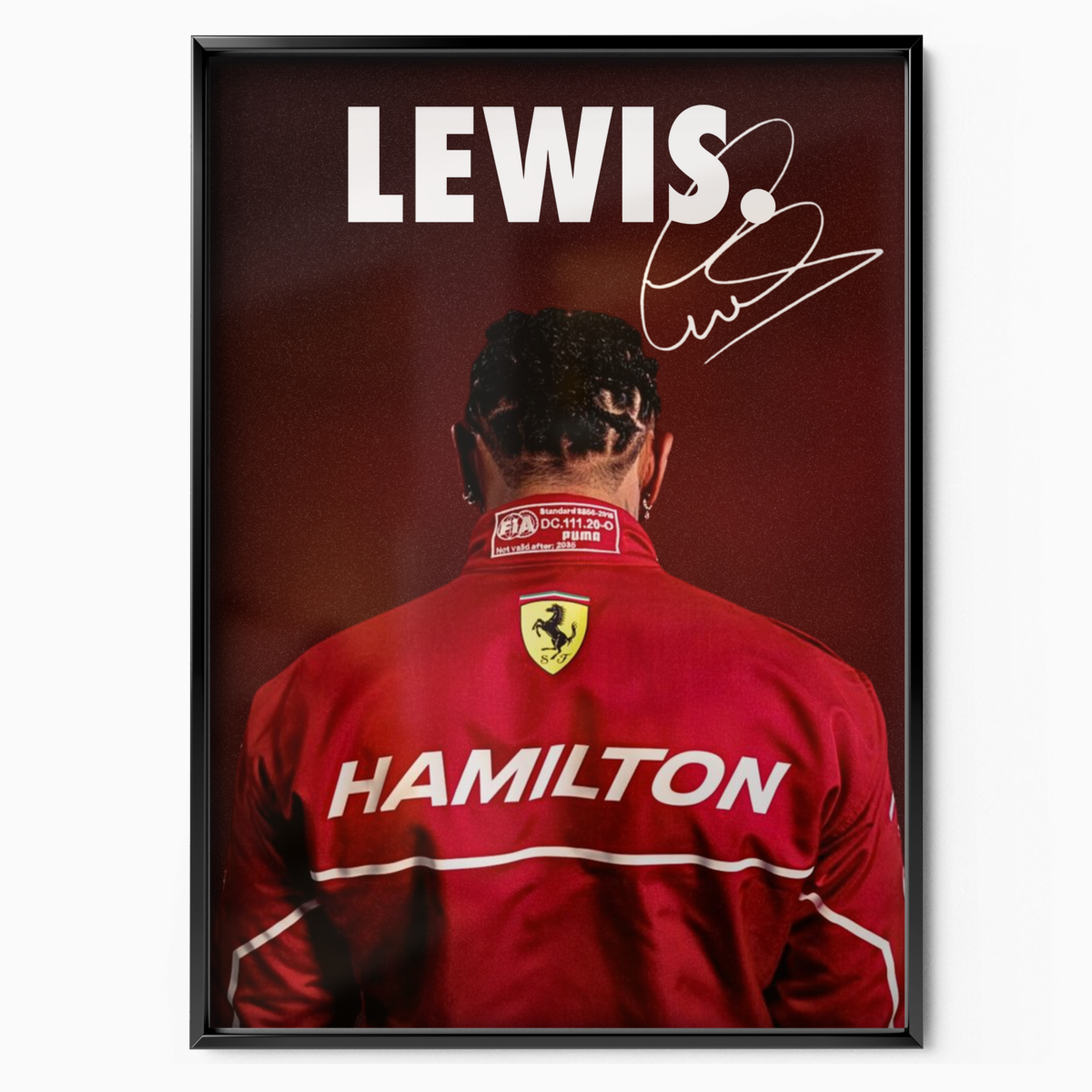 Lewis Hamilton X Ferrari Sign