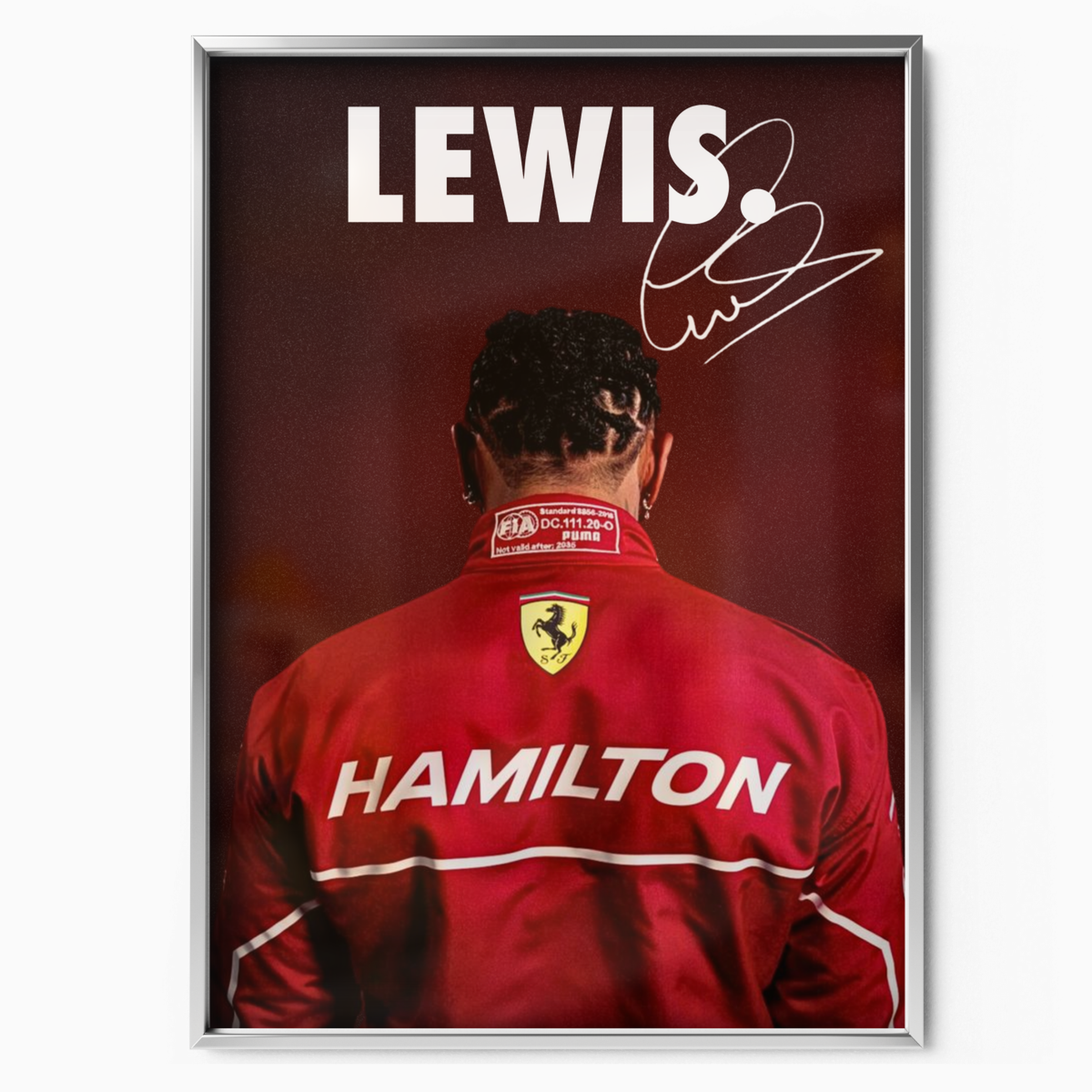 Lewis Hamilton X Ferrari Sign