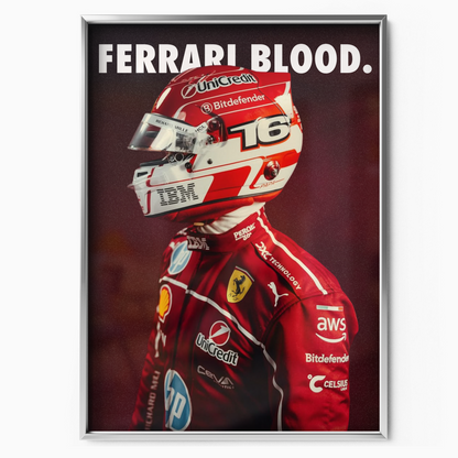 Charles Leclerc 'ferrari Blood'