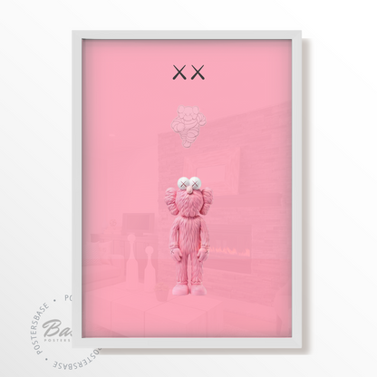 KAWS PINK LOGO
