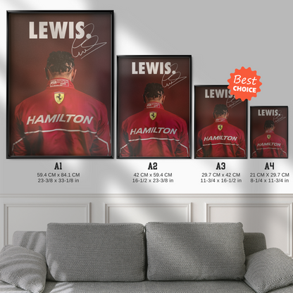 Lewis Hamilton X Ferrari Sign