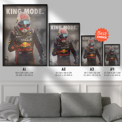 Max Verstappen 'king Mode'