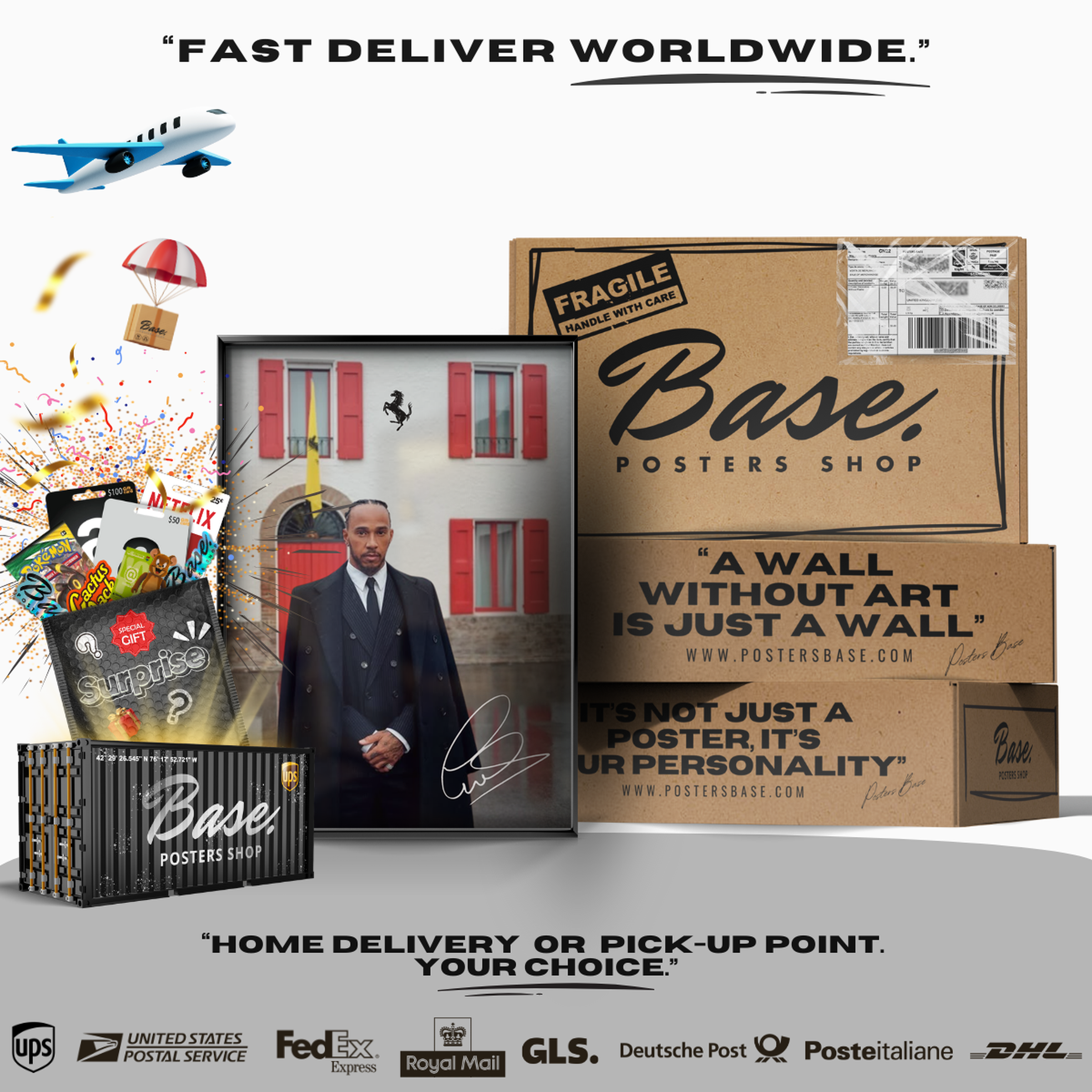 Hamilton With Ferrari Sign