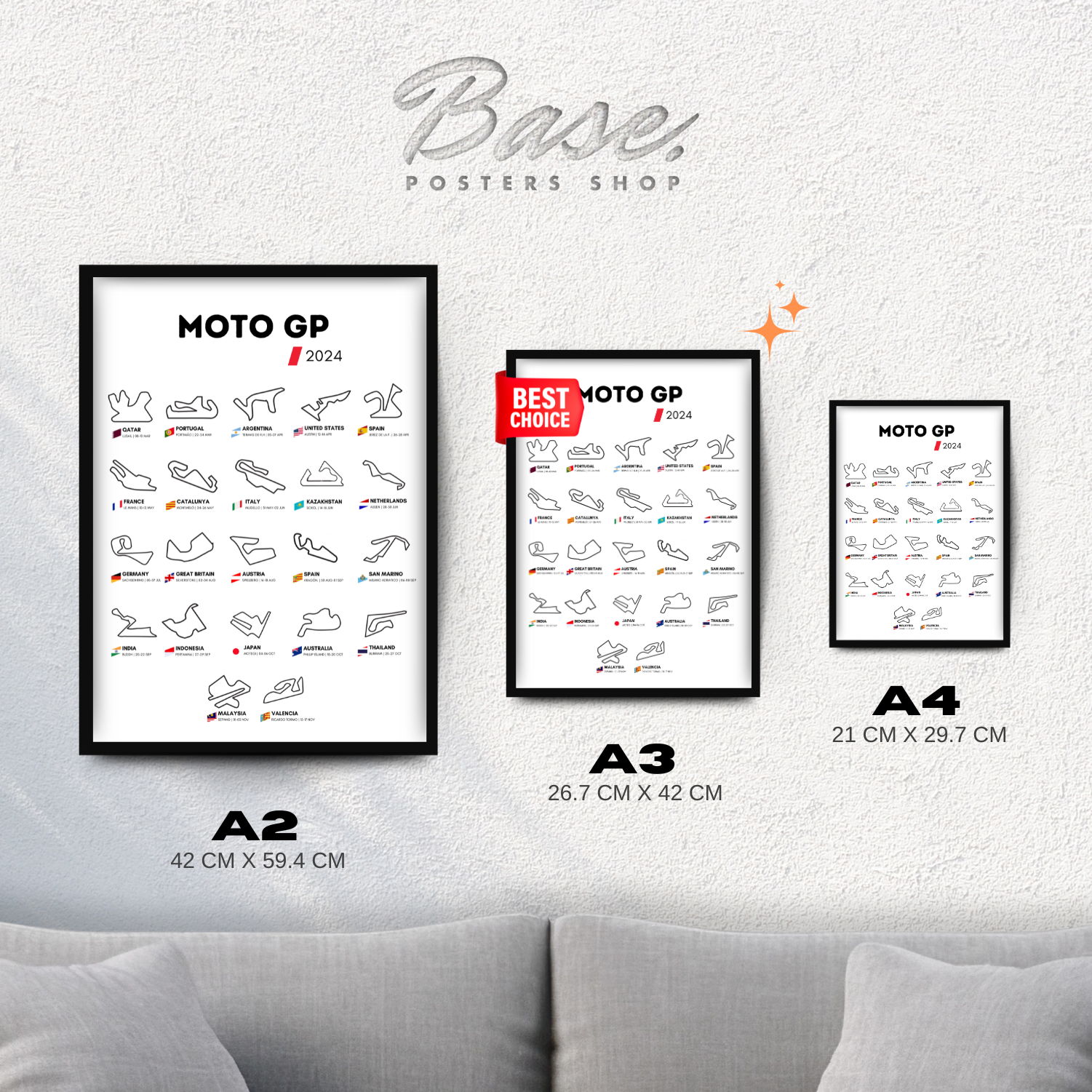 Circuit Wall Moto GP 2024 White