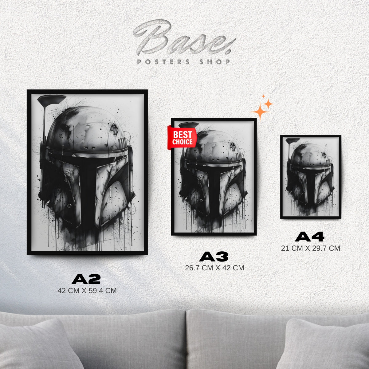 Star Wars / The Mandalorian B&W