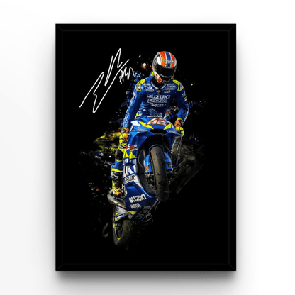 Alex Rins 1 - A4, A3, A2 Posters Base - Poster Print Shop / Art Prints / PostersBase