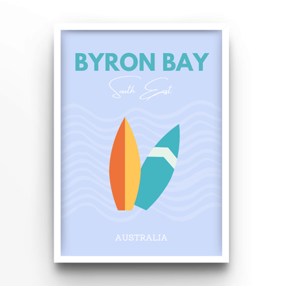 Byron Bay - A4, A3, A2 Posters Base - Poster Print Shop / Art Prints / PostersBase