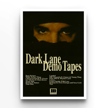 Drake Dark Lane - A4, A3, A2 Posters Base - Poster Print Shop / Art Prints / PostersBase