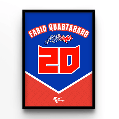 Fabio Quartararo - A4, A3, A2 Posters Base - Poster Print Shop / Art Prints / PostersBase