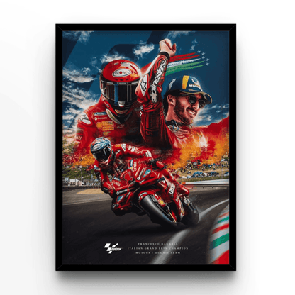 Francesco Bagnaia 1 - A4, A3, A2 Posters Base - Poster Print Shop / Art Prints / PostersBase