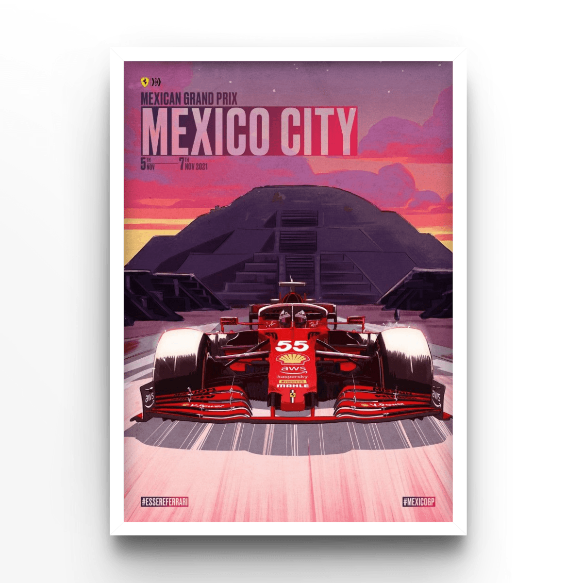 GP Mexico 2021 - A4, A3, A2 Posters Base - Poster Print Shop / Art Prints / PostersBase