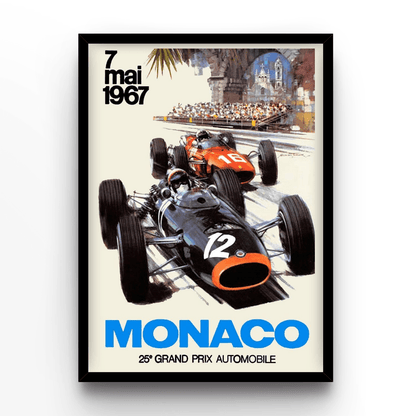 GP Monaco 1967 - A4, A3, A2 Posters Base - Poster Print Shop / Art Prints / PostersBase