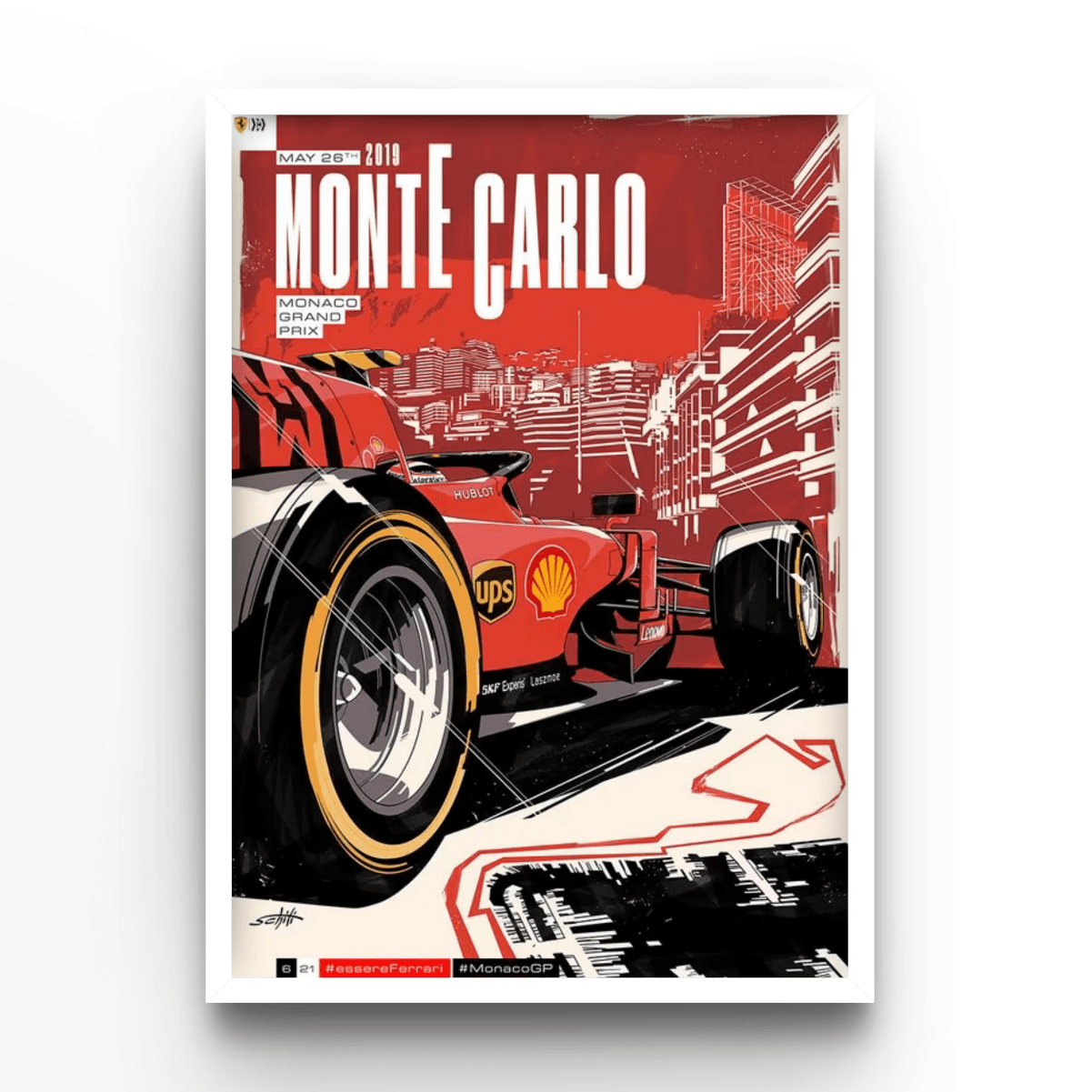 GP Monaco 2019 - A4, A3, A2 Posters Base - Poster Print Shop / Art Prints / PostersBase