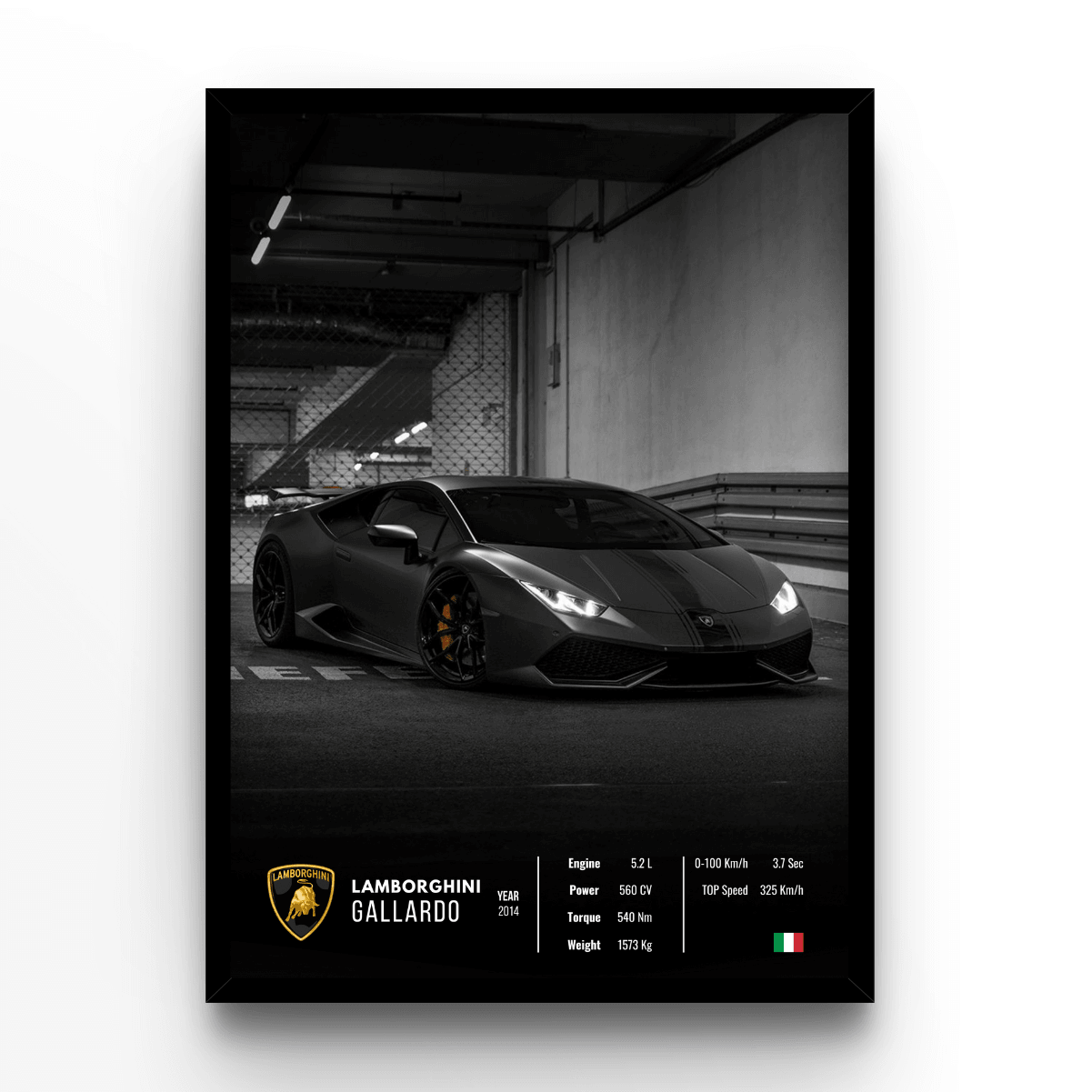 Lamborghini Gallardo Collector - A4, A3, A2 Posters Base - Poster Print Shop / Art Prints / PostersBase