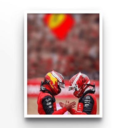 Leclerc & Sainz - A4, A3, A2 Posters Base - Poster Print Shop / Art Prints / PostersBase
