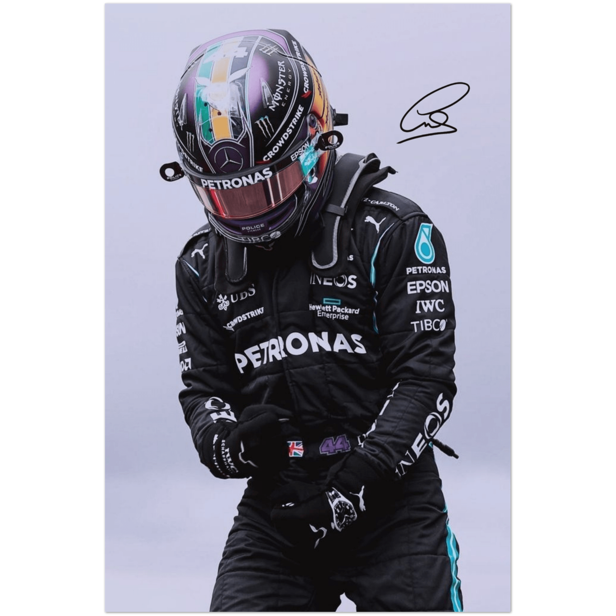Lewis Hamilton 1 - A4, A3, A2 Posters Base - Poster Print Shop / Art Prints / PostersBase