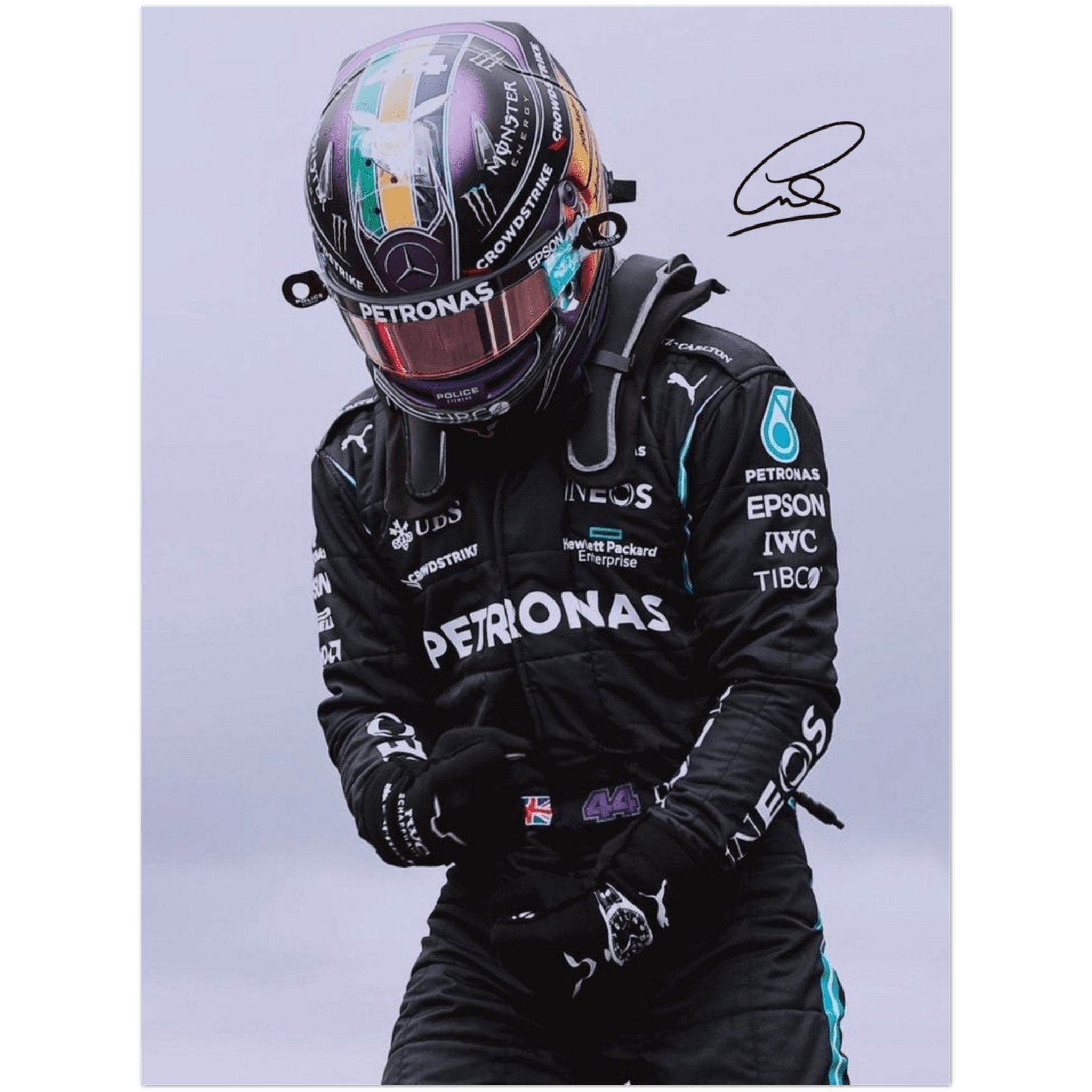 Lewis Hamilton 1 - A4, A3, A2 Posters Base - Poster Print Shop / Art Prints / PostersBase
