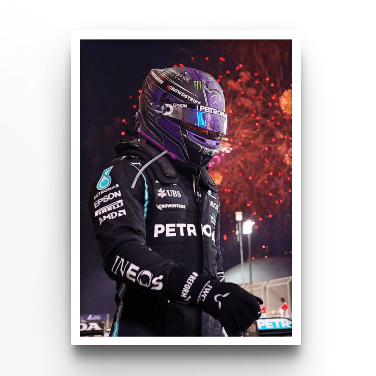 Lewis Hamilton 2 - A4, A3, A2 Posters Base - Poster Print Shop / Art Prints / PostersBase