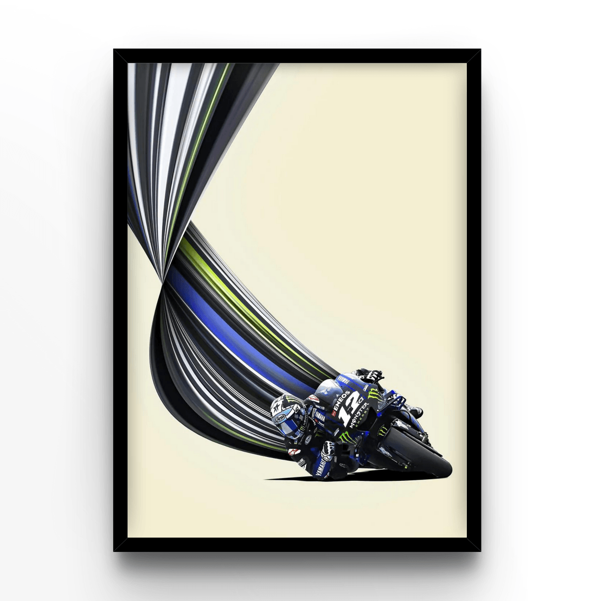 Lines Maverick Viñales - A4, A3, A2 Posters Base - Poster Print Shop / Art Prints / PostersBase