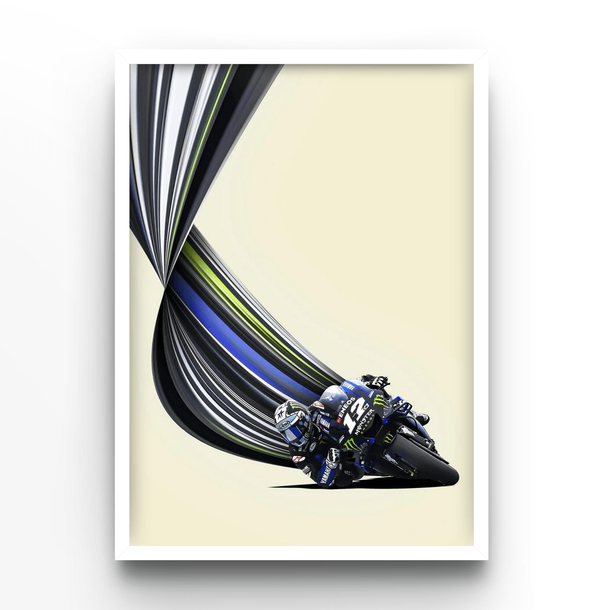 Lines Maverick Viñales - A4, A3, A2 Posters Base - Poster Print Shop / Art Prints / PostersBase