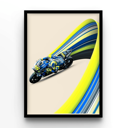Lines Valentino Rossi - A4, A3, A2 Posters Base - Poster Print Shop / Art Prints / PostersBase
