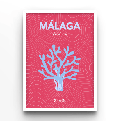 Málaga - A4, A3, A2 Posters Base - Poster Print Shop / Art Prints / PostersBase