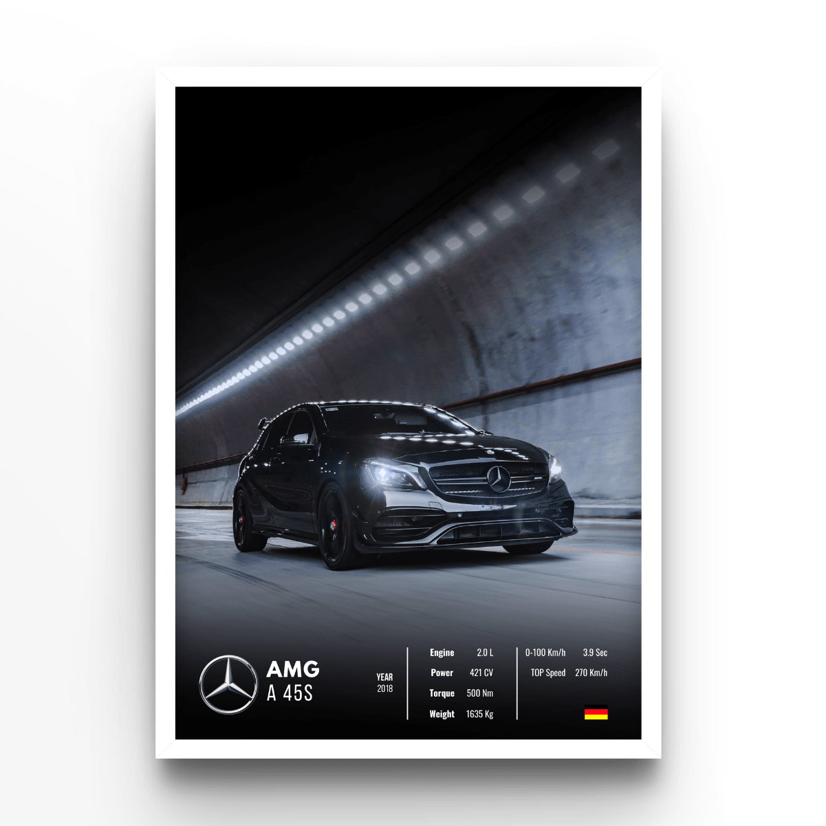 Mercedes AMG A 45S Collector - A4, A3, A2 Posters Base - Poster Print Shop / Art Prints / PostersBase