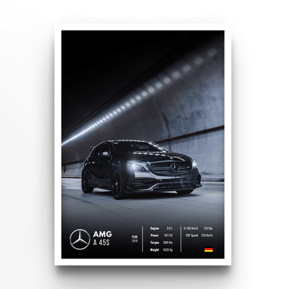 Mercedes AMG A 45S Collector - A4, A3, A2 Posters Base - Poster Print Shop / Art Prints / PostersBase