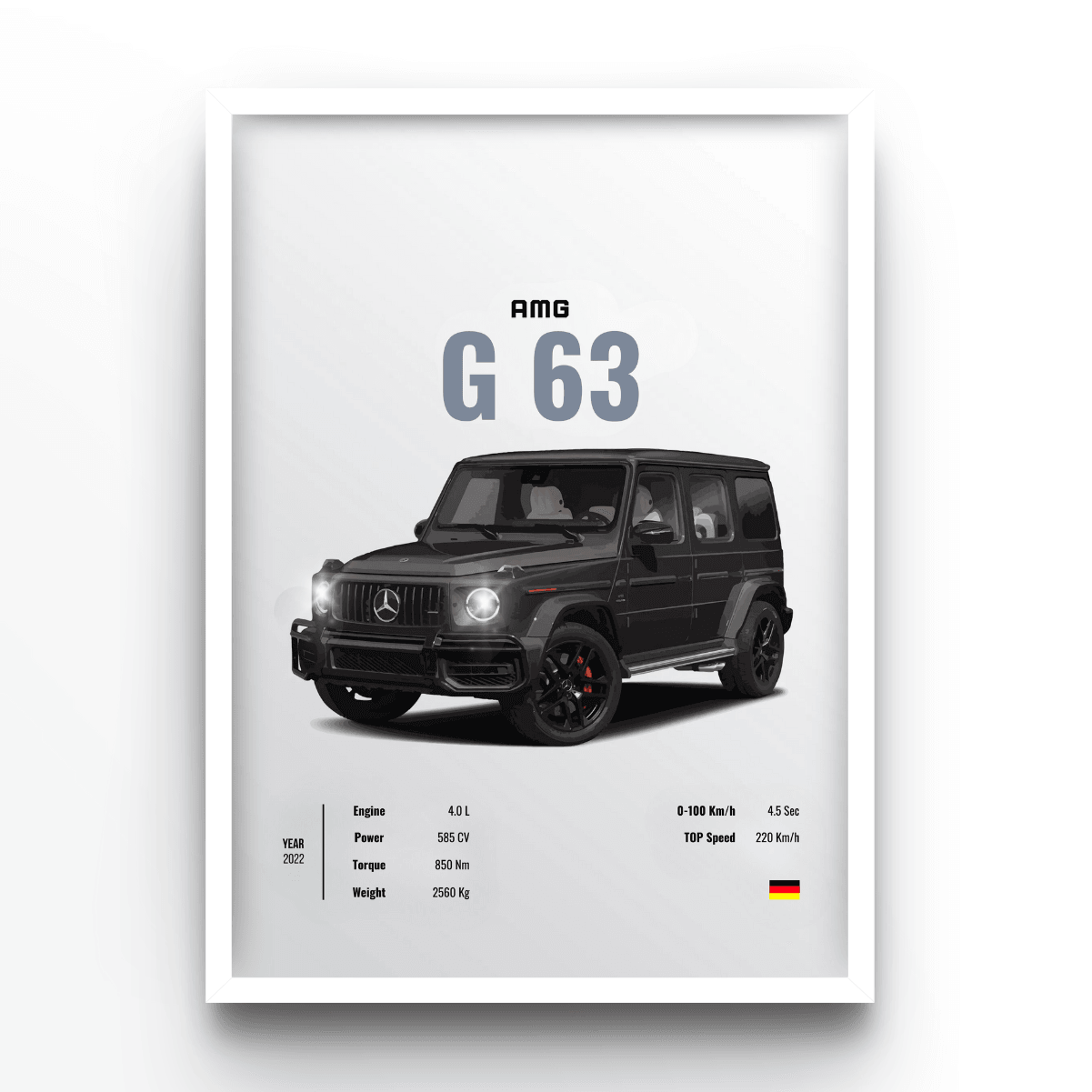 Mercedes AMG G 63 - A4, A3, A2 Posters Base - Poster Print Shop / Art Prints / PostersBase