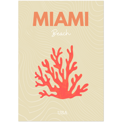 Miami - A4, A3, A2 Posters Base - Poster Print Shop / Art Prints / PostersBase