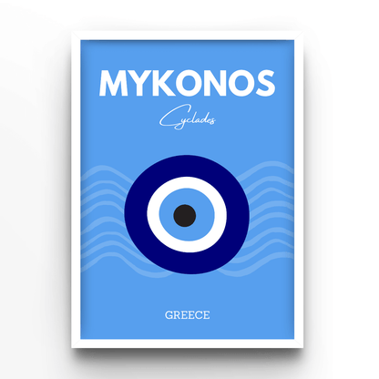 Mykonos - A4, A3, A2 Posters Base - Poster Print Shop / Art Prints / PostersBase