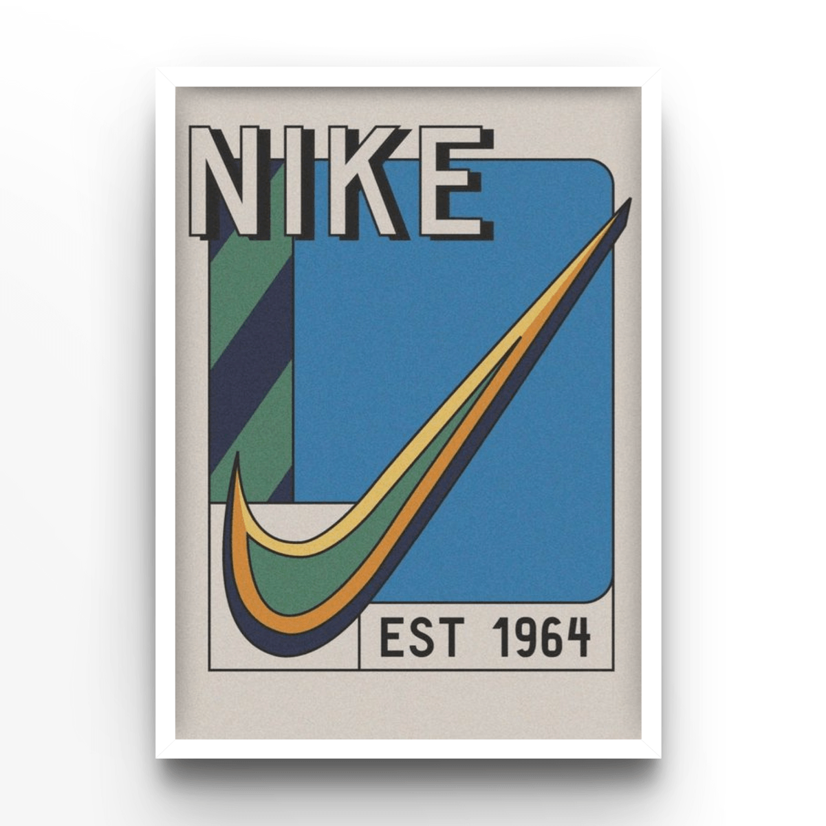 Nike 1964 Blue - A4, A3, A2 Posters Base - Poster Print Shop / Art Prints / PostersBase