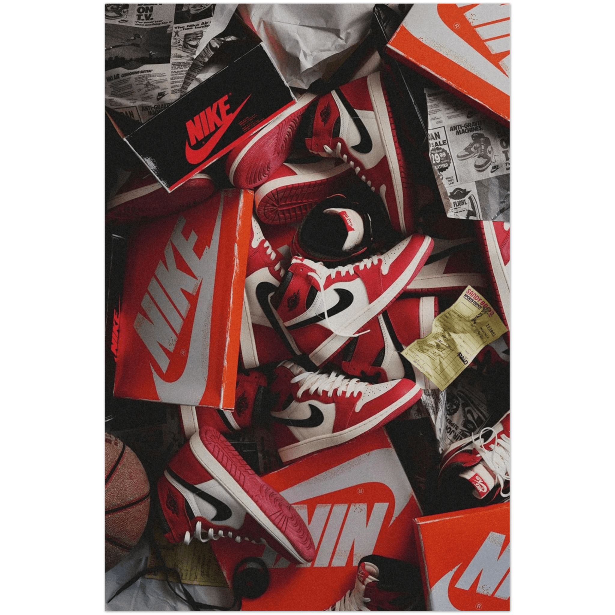 "Nike Shoes" - A4, A3, A2 Posters Base - Poster Print Shop / Art Prints / PostersBase