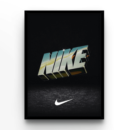 Nike Silver - A4, A3, A2 Posters Base - Poster Print Shop / Art Prints / PostersBase