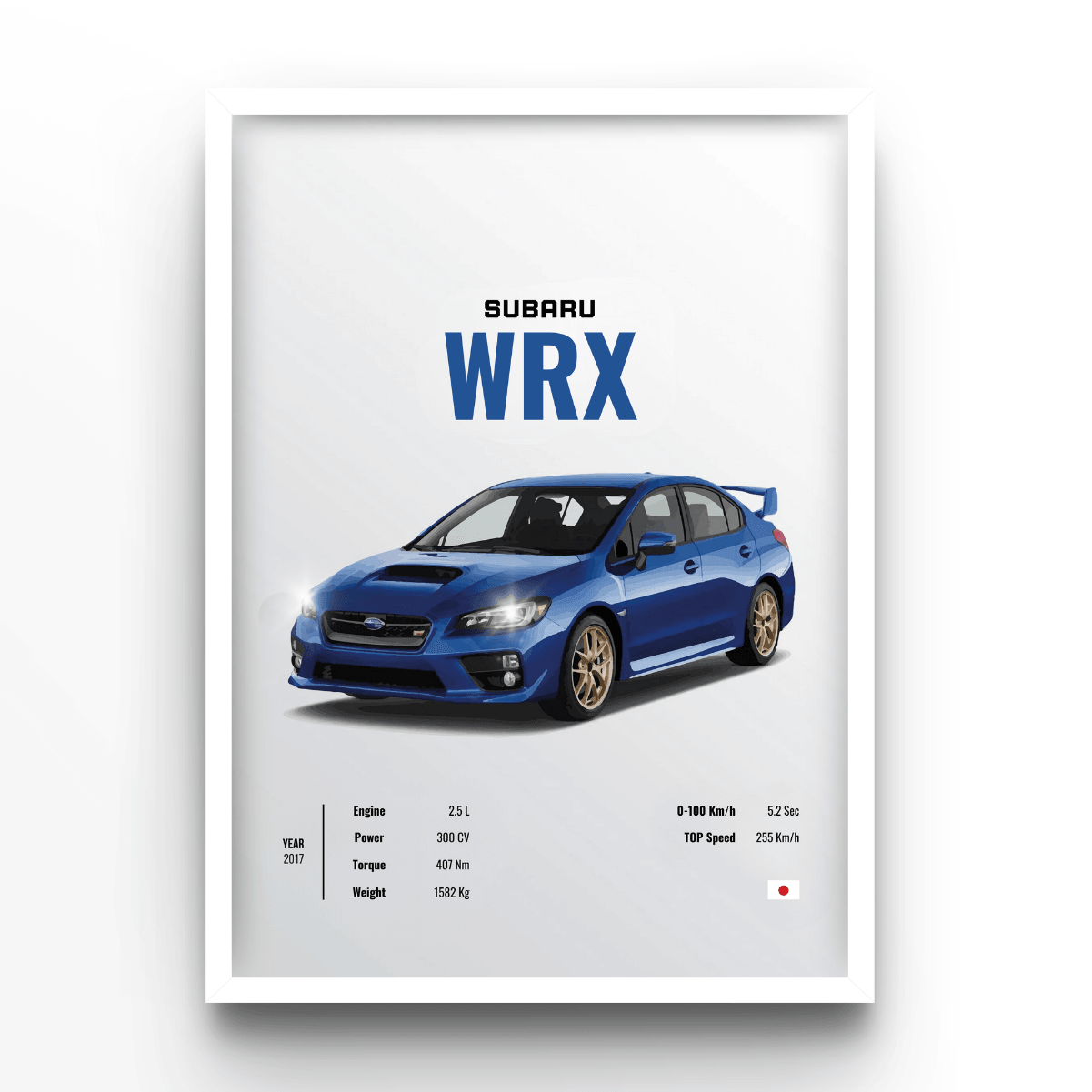 Subaru WRX - A4, A3, A2 Posters Base - Poster Print Shop / Art Prints / PostersBase