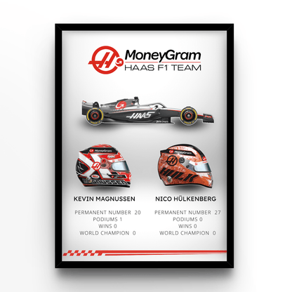 Team Haas 2023 - A4, A3, A2 Posters Base - Poster Print Shop / Art Prints / PostersBase