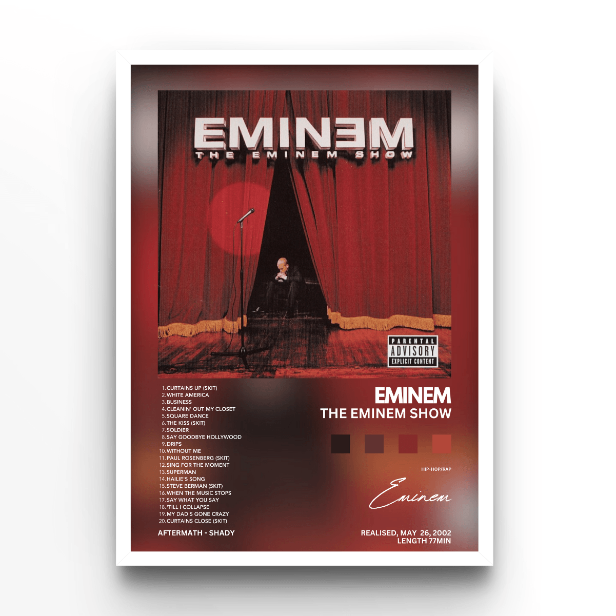 The Eminem Show - A4, A3, A2 Posters Base - Poster Print Shop / Art Prints / PostersBase