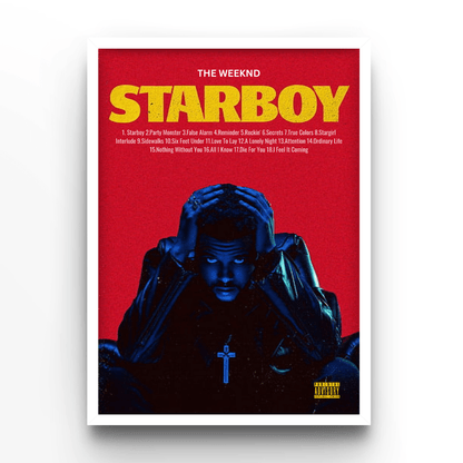 The Weeknd Starboy - A4, A3, A2 Posters Base - Poster Print Shop / Art Prints / PostersBase
